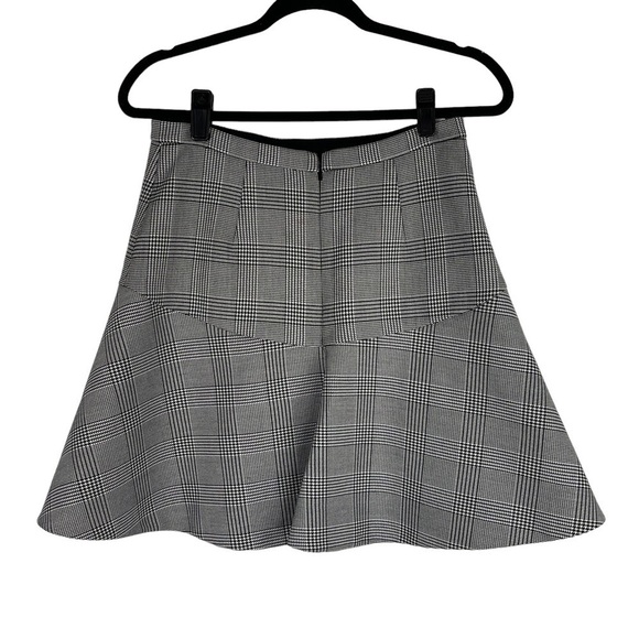 J. CREW PLAZA FIT & FLARE FLOUNCED GLEN PLAID CHECK PREPPY MINI SKIRT - Picture 4 of 10